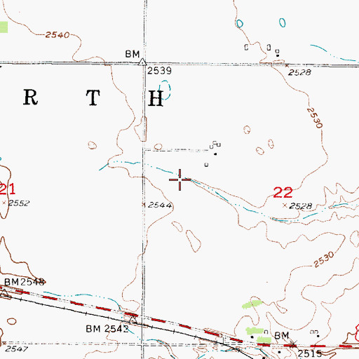 Topographic Map of Bejot Feedlots, NE