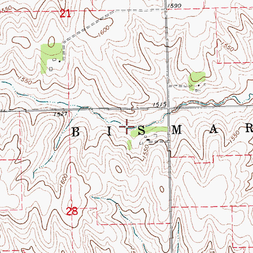 Topographic Map of Coufal Feedyards, NE