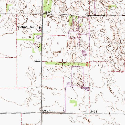 Topographic Map of Darr Feedlot, NE