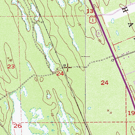 Topographic Map of Clinton Family Cemetery, FL