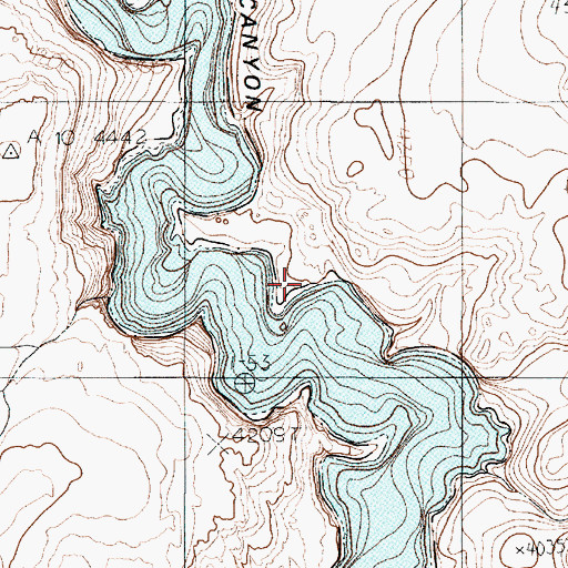 Topographic Map of Navajo Arch, AZ