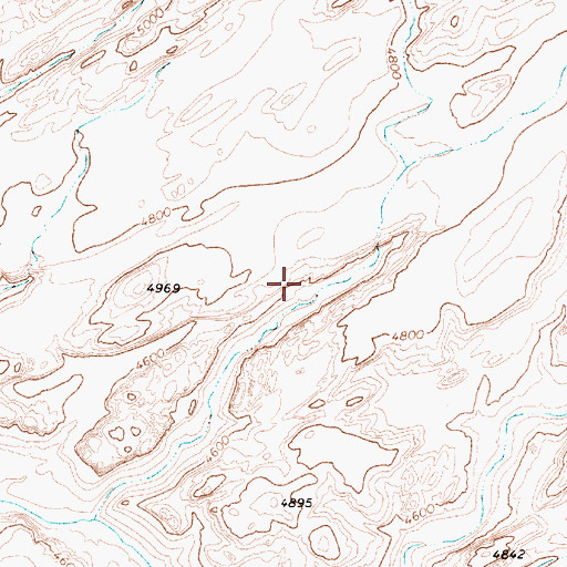 Topographic Map of Mikes Arch, AZ
