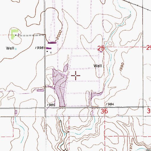 Topographic Map of Juniata Feedyard, NE