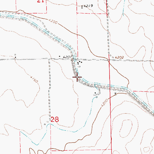 Topographic Map of High Plains Feed Yard, NE