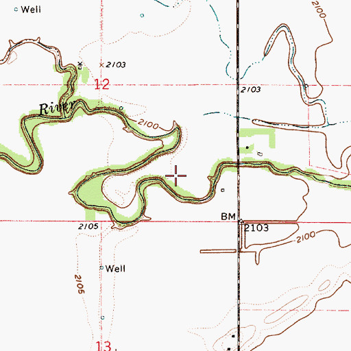 Topographic Map of Lewis Feedlot, NE