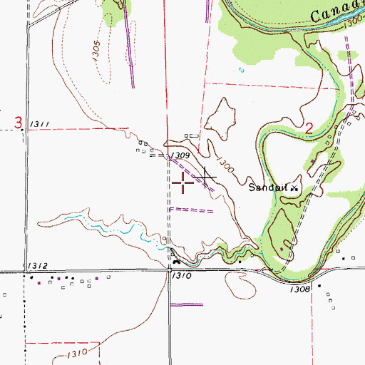 Topographic Map of Alfadale Stock Farms, OK