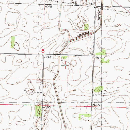Topographic Map of Gilland Feedlot, MN