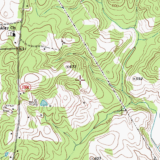 Topographic Map of Black Tulip Farms, NC