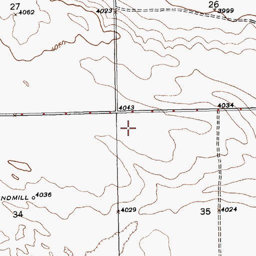 Topographic Map of West Pine Tree Farm, NE