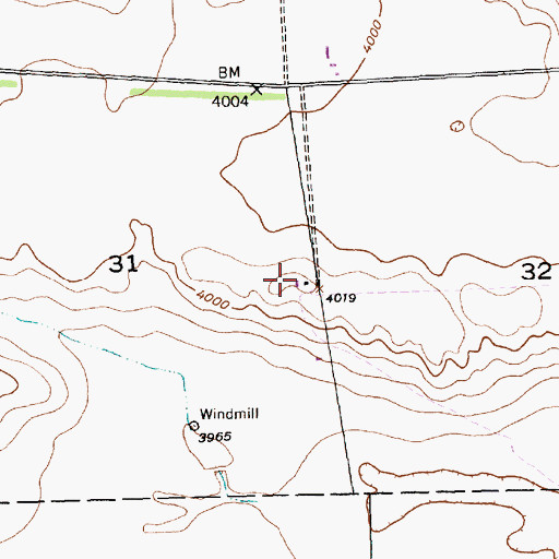 Topographic Map of Belle Acres Farm, NE