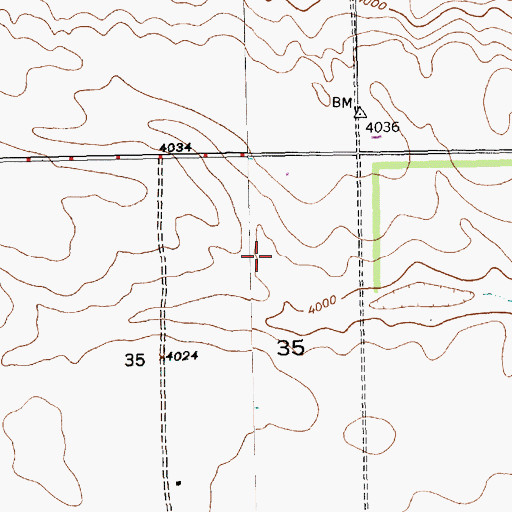Topographic Map of Gardner Farms, NE