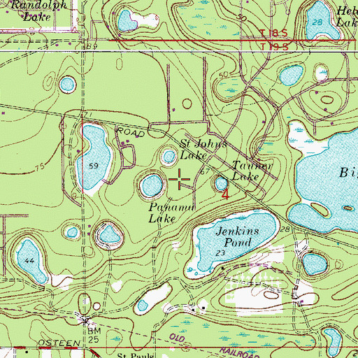 Topographic Map of Garfield Settlement Cemetery, FL