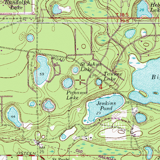 Topographic Map of Garfield Settlement Cemetery, FL