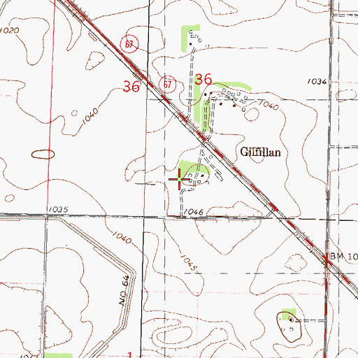 Topographic Map of Ramey Farm, MN