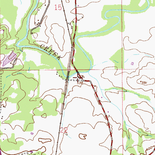 Topographic Map of S D Walker Nursery Farms, AL