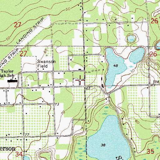 Topographic Map of Methodist Cemetery, FL