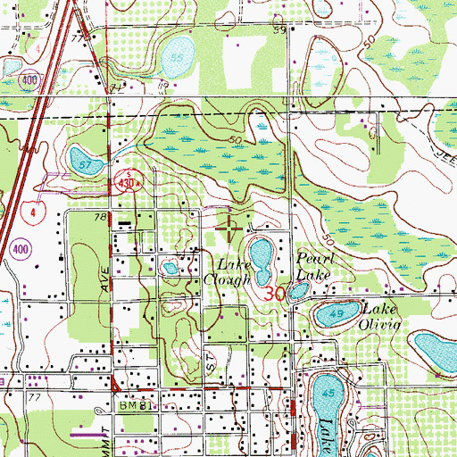 Topographic Map of Prevatt Settlement Cemetery, FL