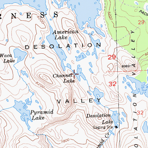 Topographic Map of Channel Lake, CA