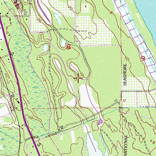 Topographic Map of Sinners Cemetery, FL