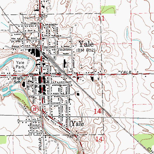 Topographic Map of Trinity Missionary Church, MI