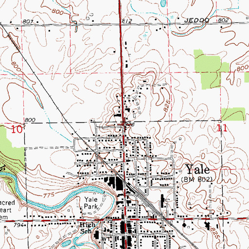 Topographic Map of North Hill Mobile Home Village, MI