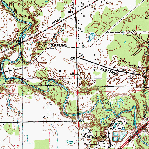 Topographic Map of Life in Christ Fellowship, MI