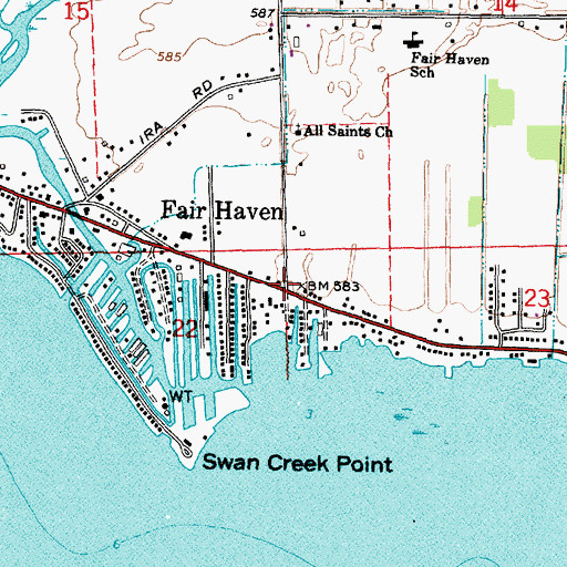 Topographic Map of Country Meadows Montessori School, MI