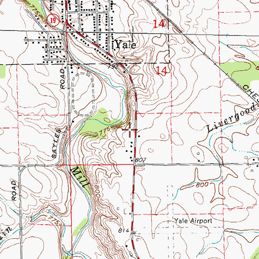 Topographic Map of Greater Yale Medical Clinic, MI