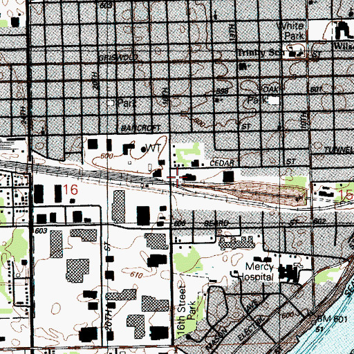 Topographic Map of Port Huron Station, MI