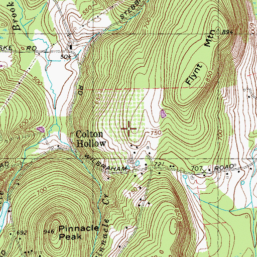 Topographic Map of Echo Hill Orchards, MA