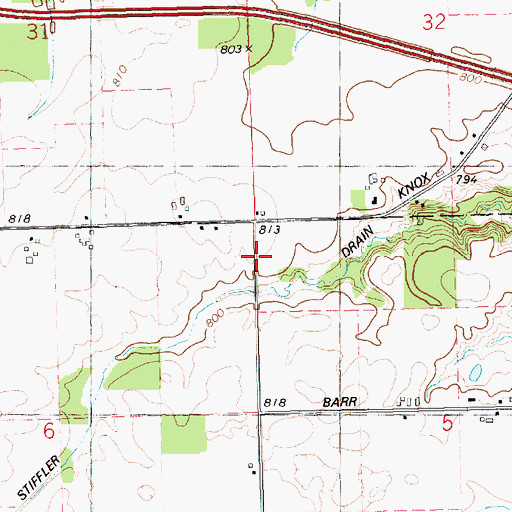 Topographic Map of Parkview Estates Mobile Home Park, MI