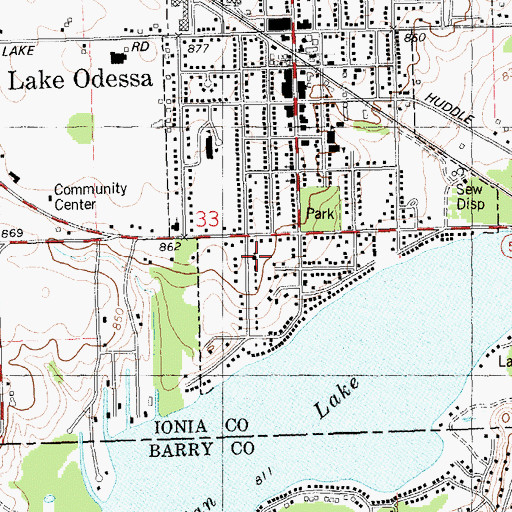 Topographic Map of Christian Reformed Church, MI