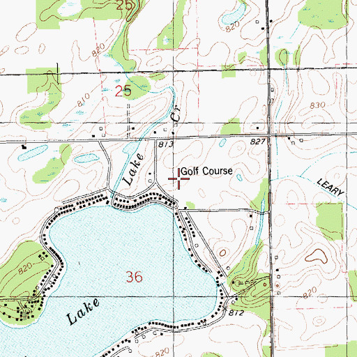 Topographic Map of Morrison Lake Country Club, MI