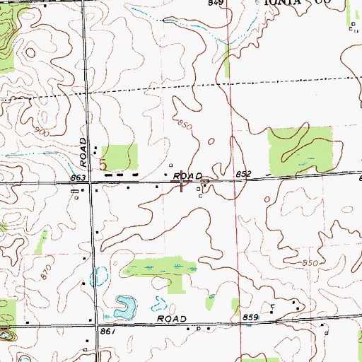 Topographic Map of Faith Community Christian School, MI
