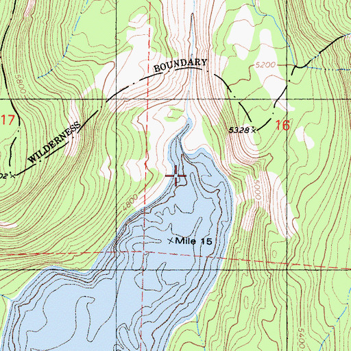 Topographic Map of Cherry Creek Canyon, CA