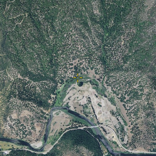 Aerial/Satellite Image of Cherry Flat, CA
