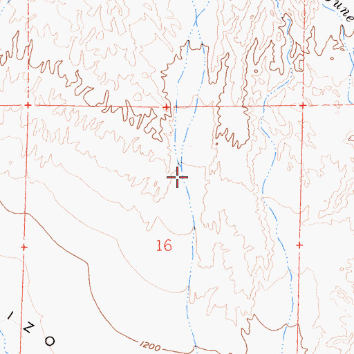Topographic Map of Ironwood Canyon, CA