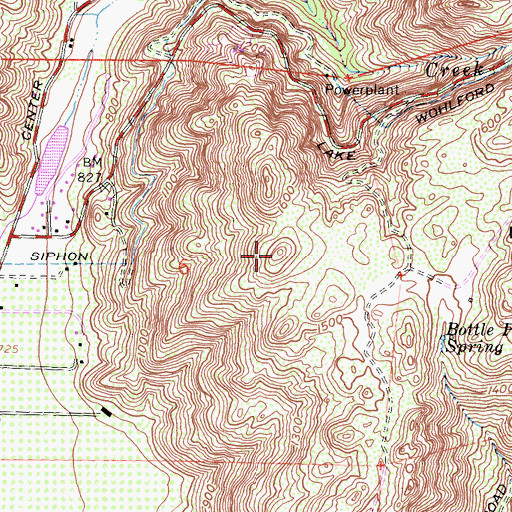 Topographic Map of Old Rocky Peak, CA