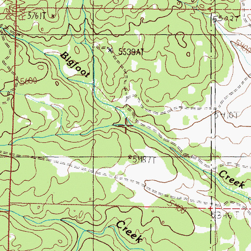 Topographic Map of Shedhorn Creek, MT