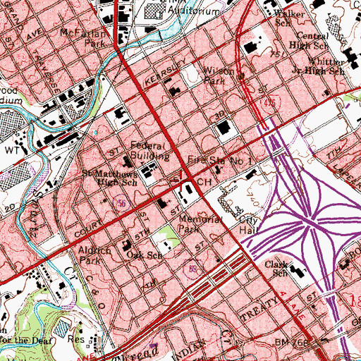 Topographic Map of Sarah Emma Edmonds Historical Marker, MI