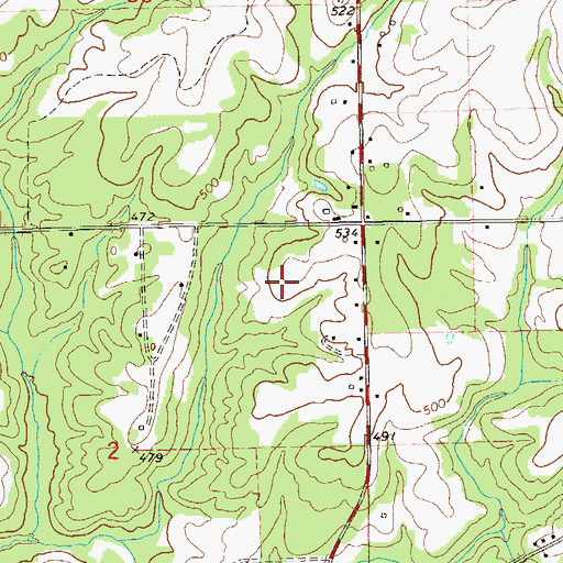 Topographic Map of Reeltown Census Designated Place, AL