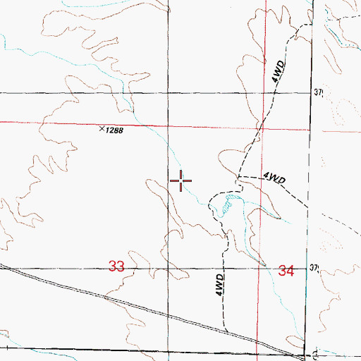 Topographic Map of Alamo Lake Census Designated Place, AZ