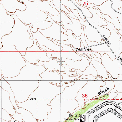Topographic Map of Arivaca Junction Census Designated Place, AZ