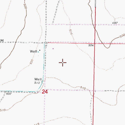 Topographic Map of Aztec Census Designated Place, AZ