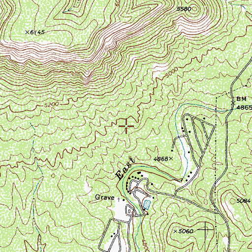 Topographic Map of Beaver Valley Census Designated Place, AZ