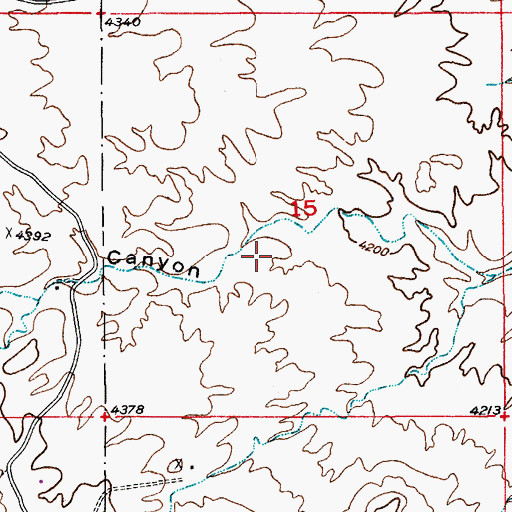 Topographic Map of Campo Bonito Census Designated Place, AZ