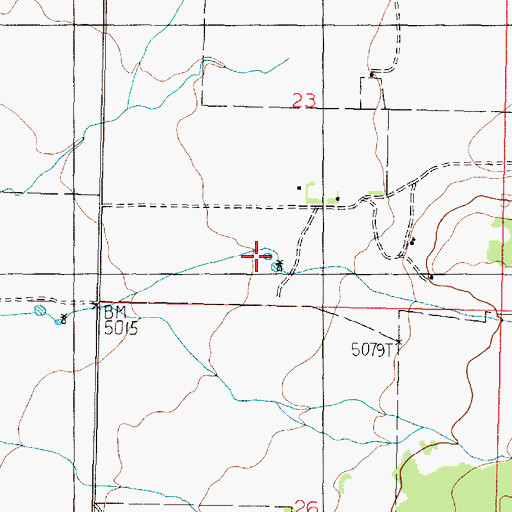 Topographic Map of Cane Beds Census Designated Place, AZ