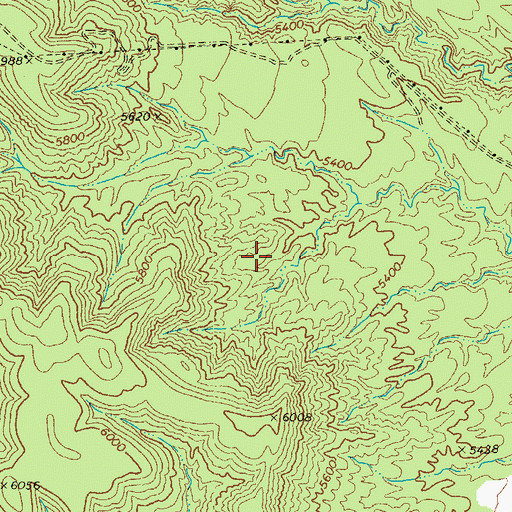 Topographic Map of Carrizo Census Designated Place, AZ