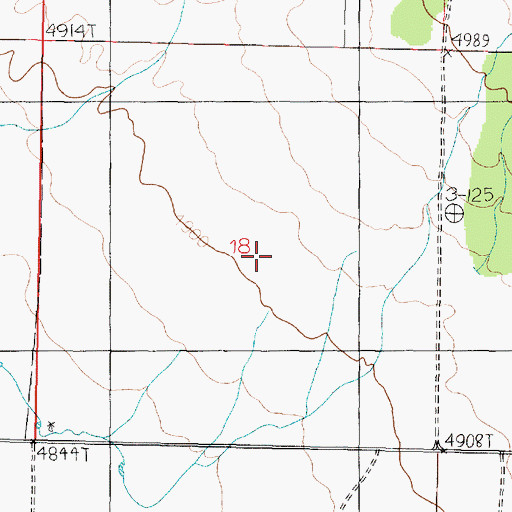 Topographic Map of Centennial Park Census Designated Place, AZ