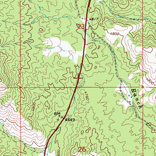 Topographic Map of El Capitan Census Designated Place, AZ
